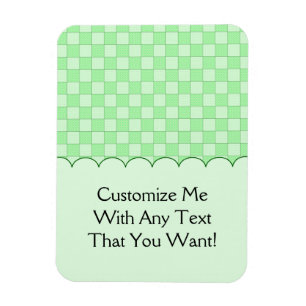 Green Patchwork Muster Magnet