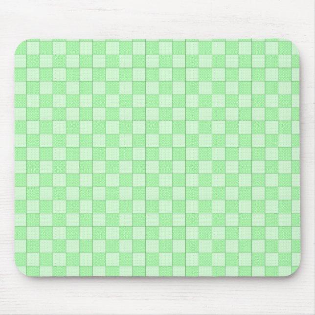 Green Patchwork Muster Mousepad (Vorne)