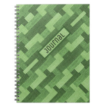 Green Pattern Prayer Journal