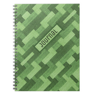 Green Pattern Prayer Journal Notizblock
