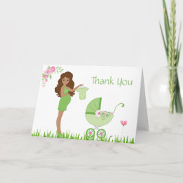Green Pea Baby Dusche Vielen Dank Dankeskarte