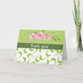 Green Pea "Baby Shower Danke!" Dankeskarte