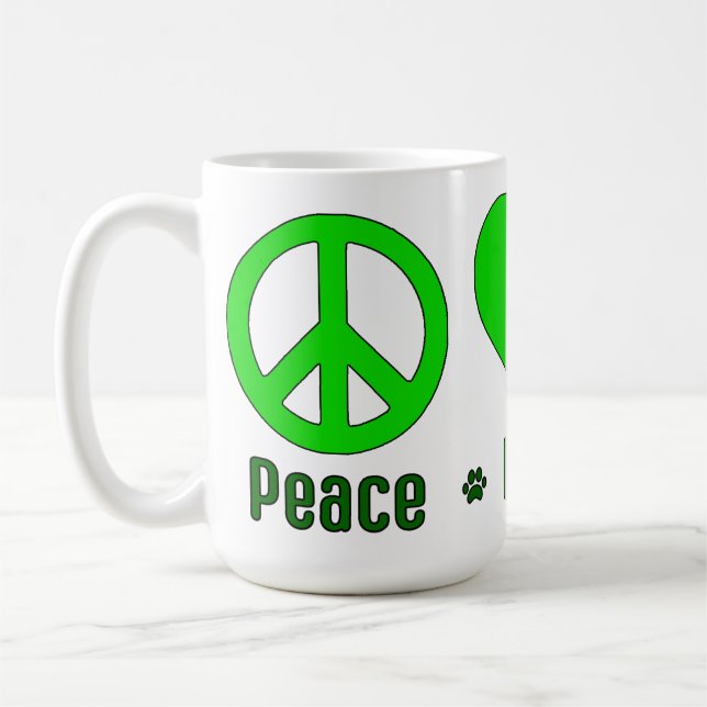 Green Peace Liebe BBG Tasse (Links)