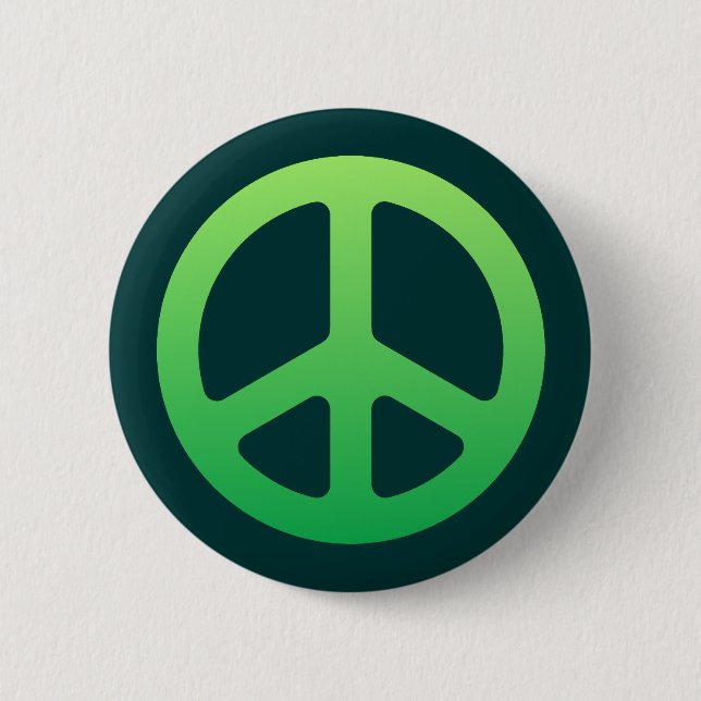 Green Peace Sign Button (Vorderseite)