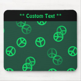 Green Peace Sign Mouse Pad mit benutzerdefiniertem Mousepad