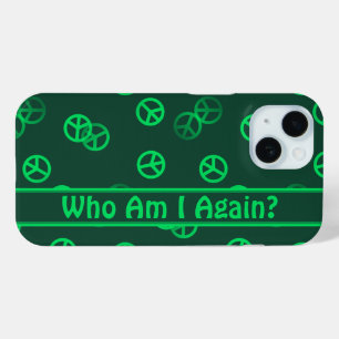 Green Peace Sign Muster mit benutzerdefiniertem Te Case-Mate iPhone Hülle