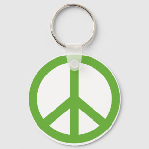 Green Peace Sign Symbol Schlüsselanhänger