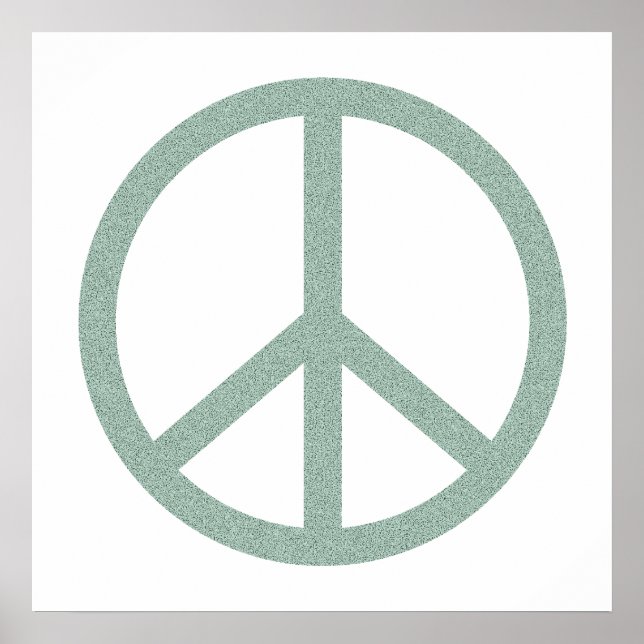 Green Peace Symbol Poster (Vorne)