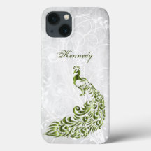 Green Peacock Personalisiert iPhone X-Gehäuse