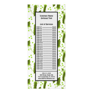 Green Peas Pflanzgut Leaves Round Vegetable Foods Werbekarte