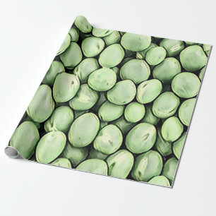 Green Pees Pillen Muster Mix Geschenkpapier