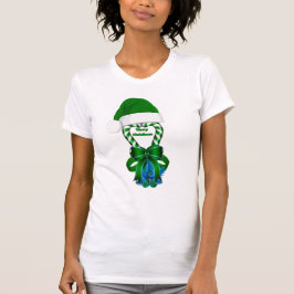 Green Pepermint Weihnachtsfeiertag Candy Cane T-Shirt