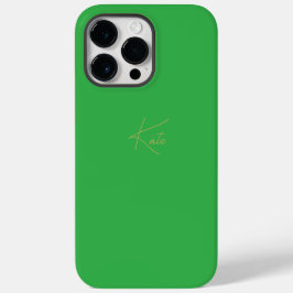 Green Personalisiert iPhone Case Script Name