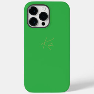 Green Personalisiert iPhone Case Script Name