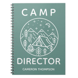 Green Personalisiert Summer Camp Director Notizblock
