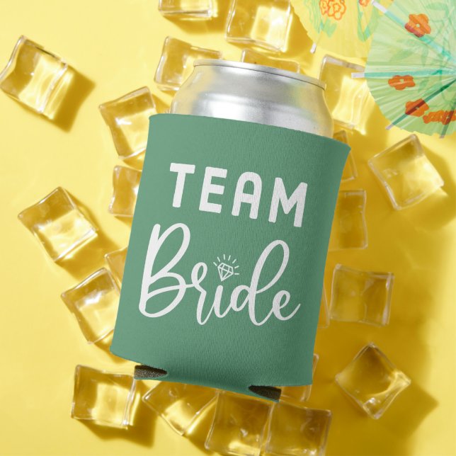 Green Personalisiert Team Bride Can Cooler Dosenkühler (In Situ Sommer)