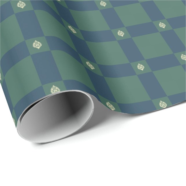 Green-Petrol-Logo Geschenkpapier (Rolleneckpunkt)