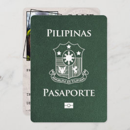 Green Philippines Passport Save the Date
