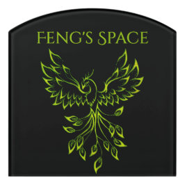 Green Phoenix Türschild