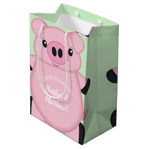 Green Pig Baby Dusche Mittlere Geschenktüte