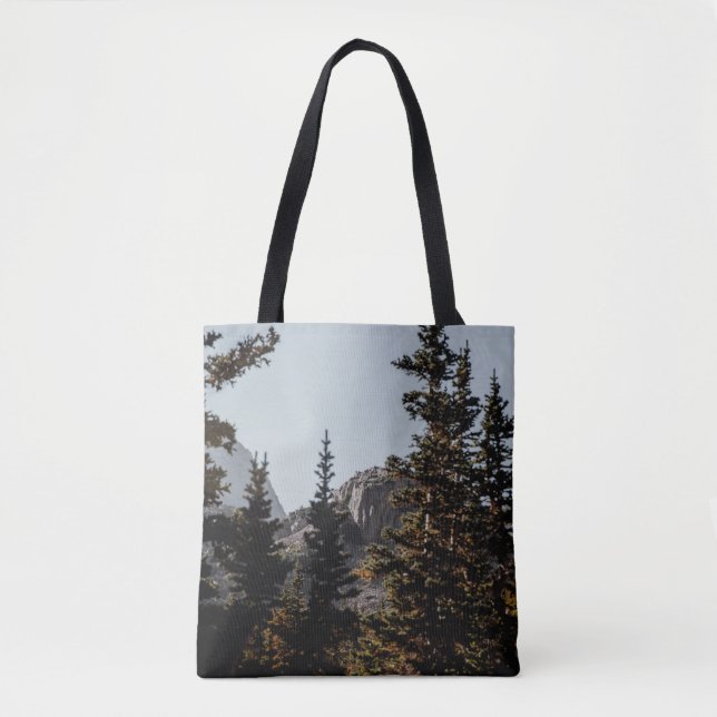 GREEN PINE TREES NEAR MOUNTAIN DURING DAYTIME (Vorderseite)