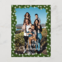 Green Pine Twinkle Lights Foto Personalisiert