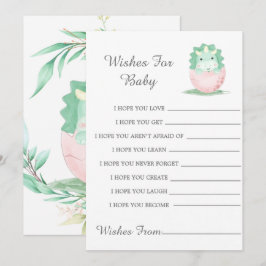 Green Pink Dinosaurier Peony wünscht eine Babykart