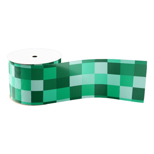 Green Pixels Ribbon Minecraft Party Ribbon Ripsband (Spule)