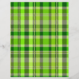 Green Plaid Bulk Scrapbook Paper Pages Flyer