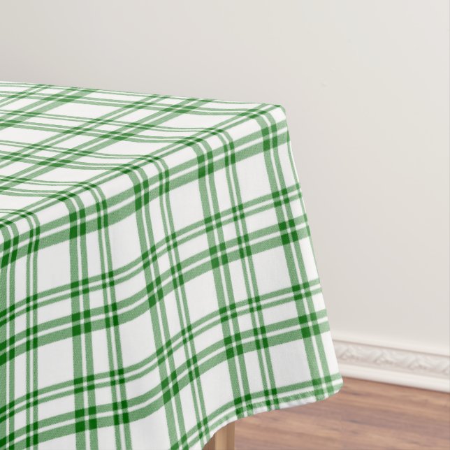 Green Plaid Print Tischdecke (Beispiel)
