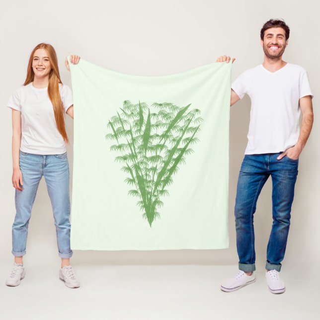 Green plant in the shape of a bouquet. fleecedecke (Beispiel)