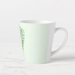 Green plant in the shape of a bouquet. milchtasse