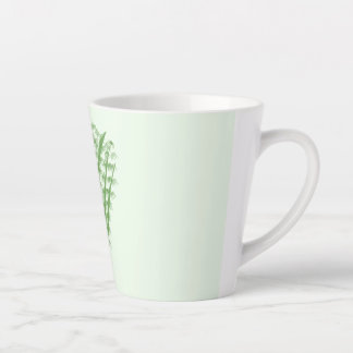 Green plant in the shape of a bouquet. milchtasse