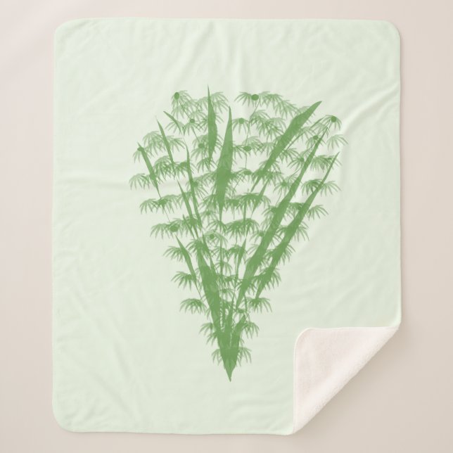 Green plant in the shape of a bouquet. sherpadecke (Vorderseite)