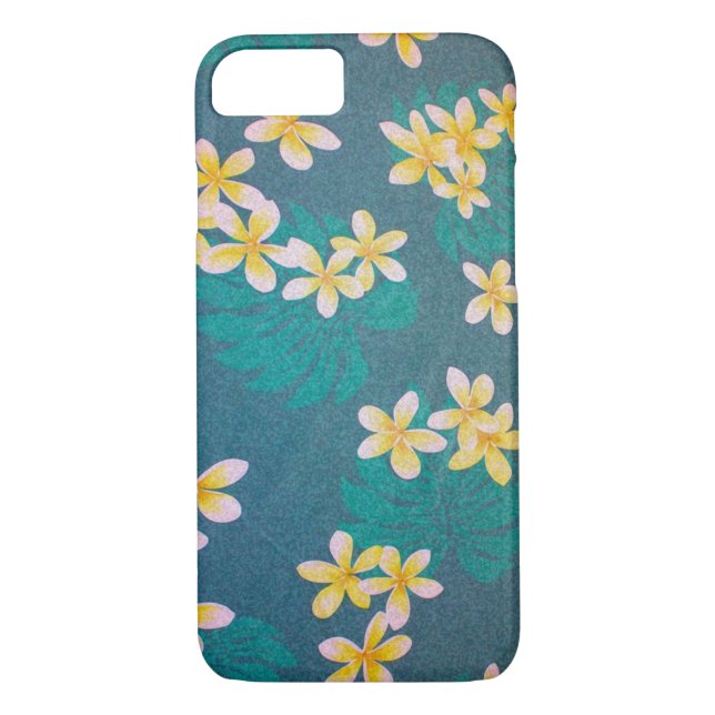 Green Plumeria Hawaii Case-Mate iPhone Hülle (Rückseite)