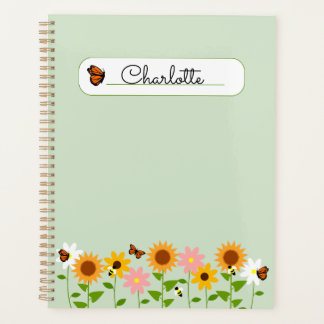 Green Pocket Folder personalisiert Country Garden Planer
