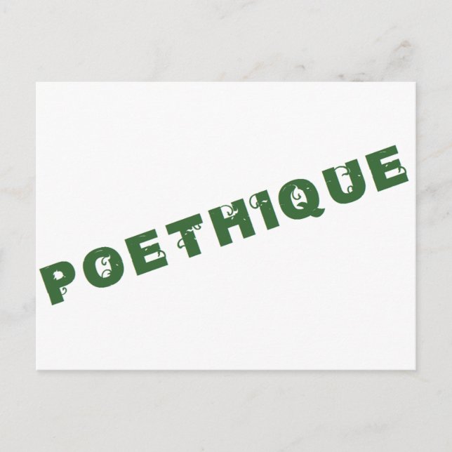 Green Poethiethiethiethiethiethiethiethiethiethiet Postkarte (Vorderseite)