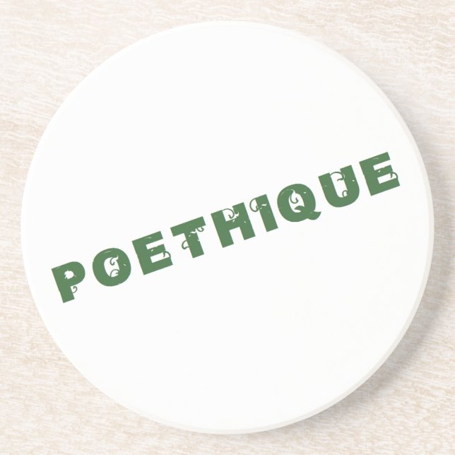 Green Poethiethiethiethiethiethiethiethiethiethiet Untersetzer (Vorne)