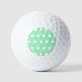 Green Poka Dots Golfball