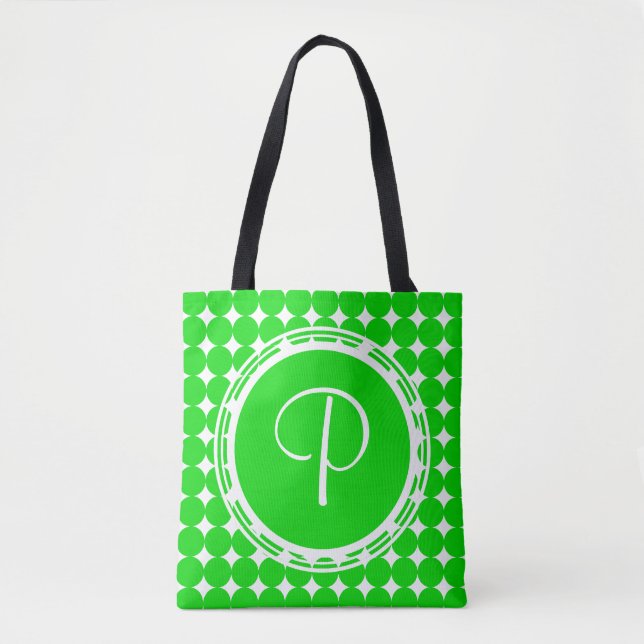 Green Polka Dot Monogram (Vorderseite)
