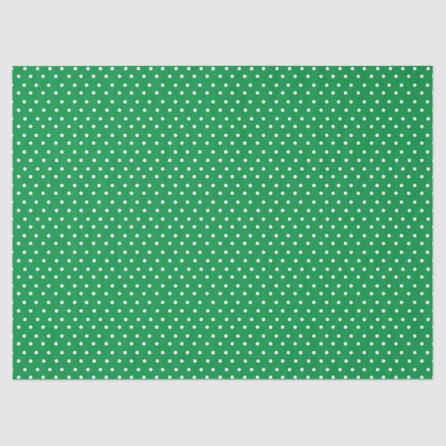 Green Polka Dot Seidenpapier (Vorderseite)