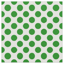 Green Polka Dots auf weißem Muster