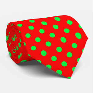 Green Polka Dots Design Krawatte