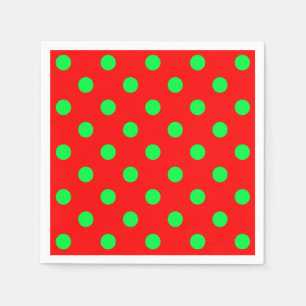 Green Polka Dots Design Serviette