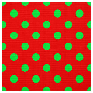 Green Polka Dots Design Stoff
