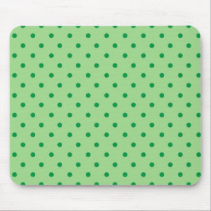Green Polka Dots Mousepad