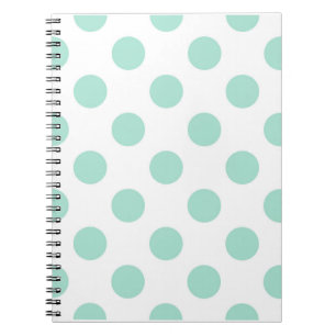 Green Polka Dots Mustermuster Mustermuster Illustr Notizblock