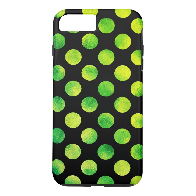 Green Polka Dots verblasst Case-Mate iPhone Hülle (Rückseite)
