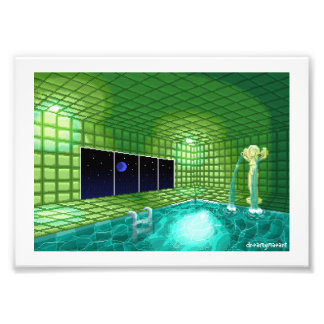 Green Pool Pixel Art Pricing Fotodruck