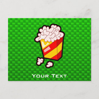Green Popcorn Postkarte